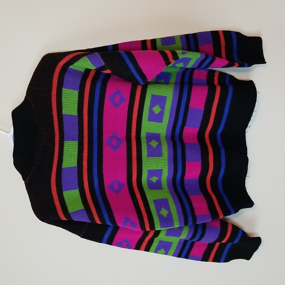 Vintage 1989 GAS Co Colorful Sweater - Picture 4 of 7